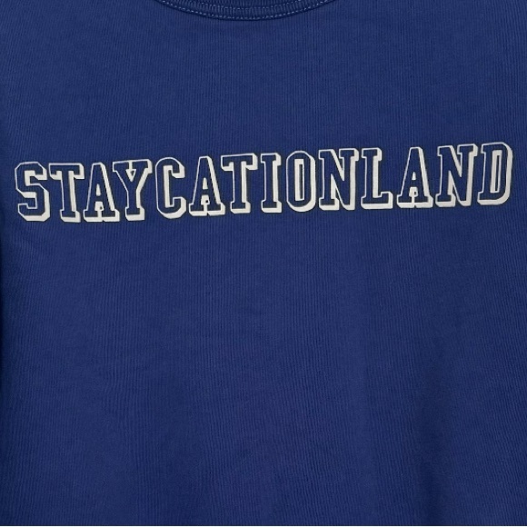 Gant Staycationland Blue Crewneck Sweatshirt Size Small - Picture 2 of 6
